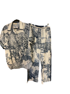 Cheetah Print Pants Set