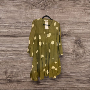 Stamp Linen Dress