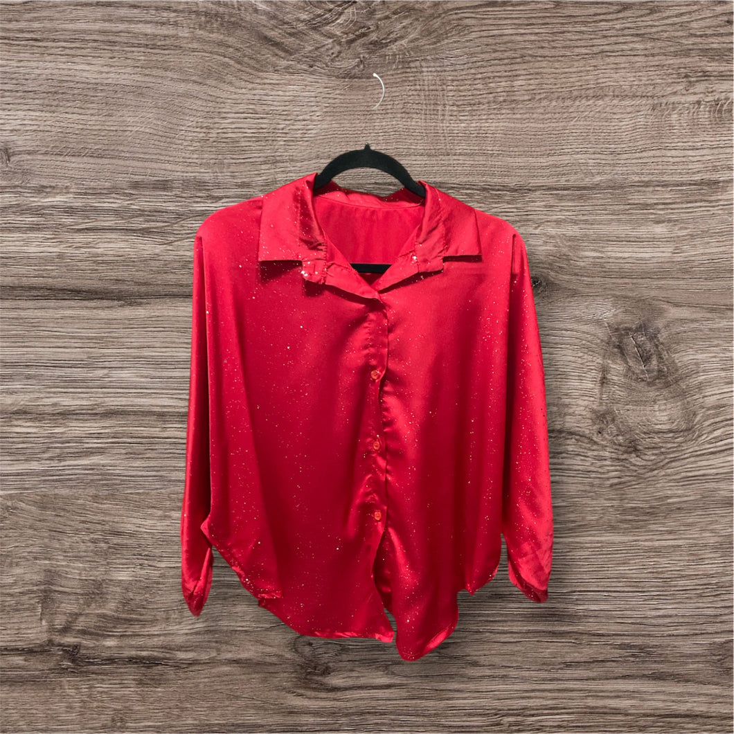 Sparkle Red Blouse
