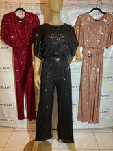 Load image into Gallery viewer, Margot Sequin Jumpsuit
