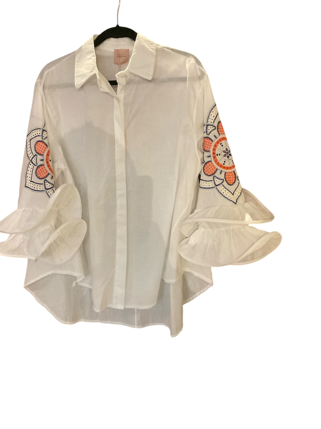 Coral Flower Blouse
