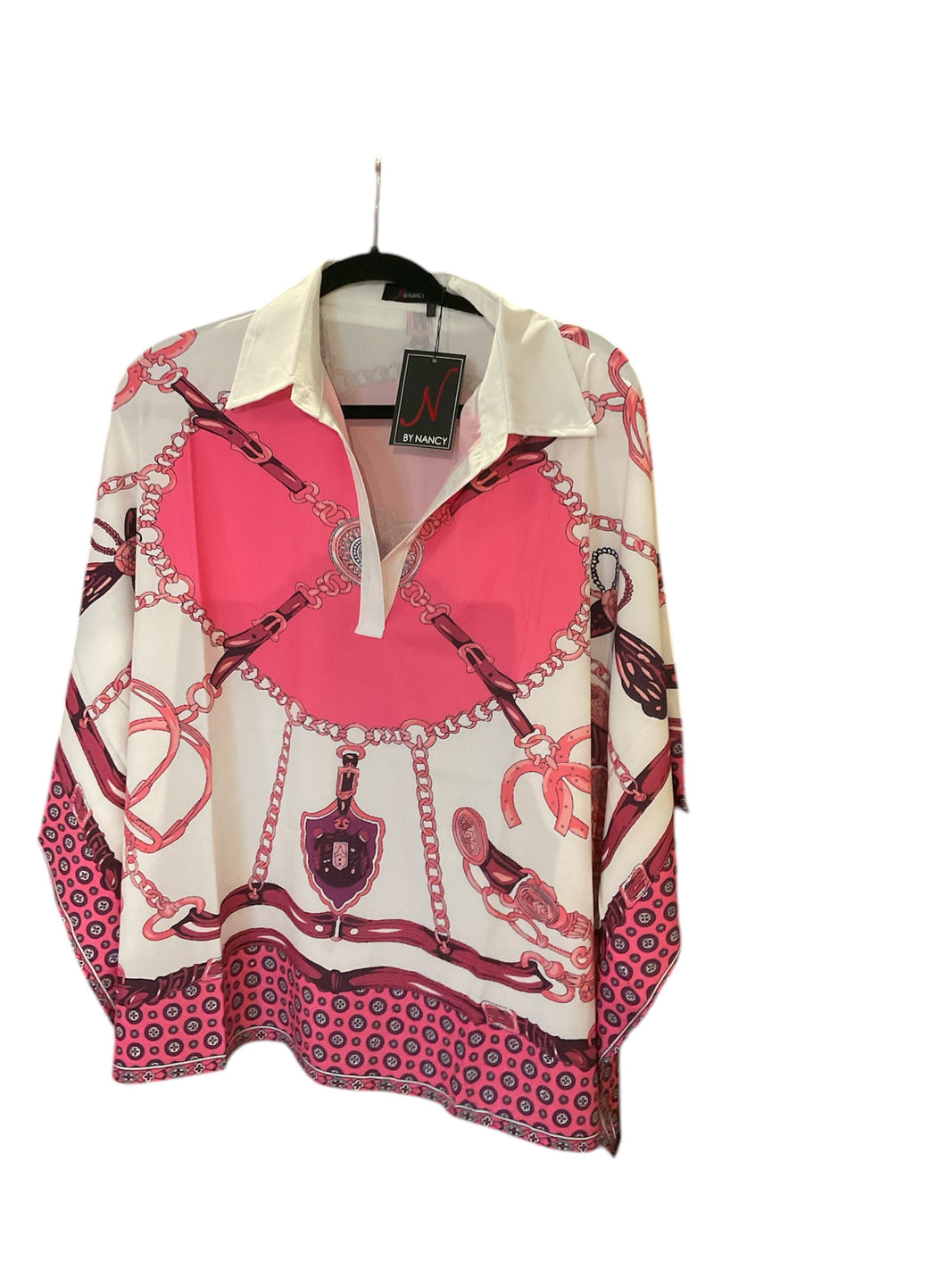 Pink Chain Blouse