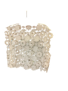 Sleeveless Lace White Blouse