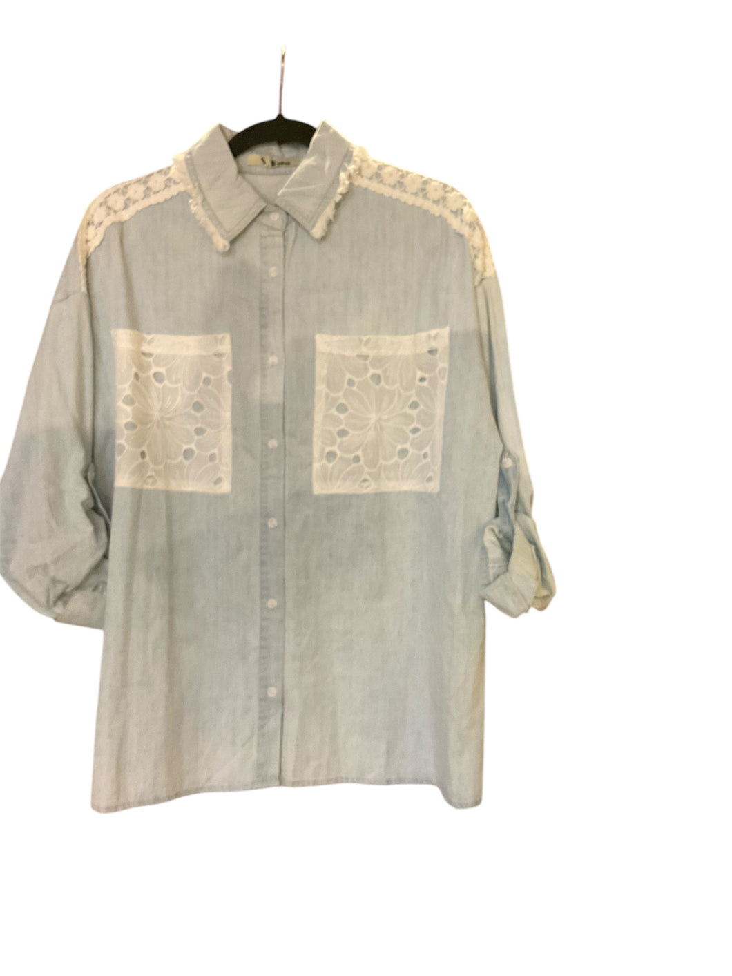 Pockets & Macrame Blouse