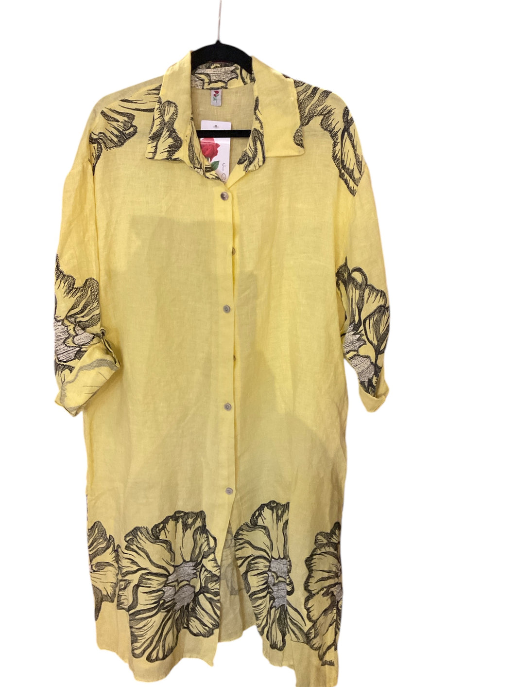 Linen Leaves Dress