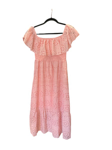 Rose Eyelets Dress