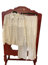 Load image into Gallery viewer, White over White Pants Set
