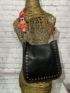 Studded Messenger Bag