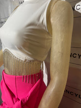 Load image into Gallery viewer, Jeweled Fringe Top
