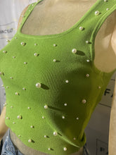 Load image into Gallery viewer, Yoko Pearl Crop Top
