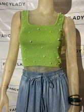 Load image into Gallery viewer, Yoko Pearl Crop Top
