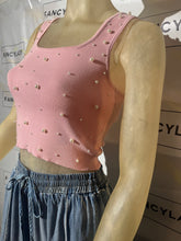 Load image into Gallery viewer, Yoko Pearl Crop Top
